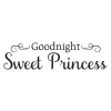 Goodnight sweet princess vinyl wall decal