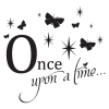 Once upon a time butterfly decal