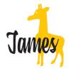 Giraffe custom name wall quotes vinyl decal zoo animal customize personalize