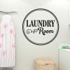 Laundry Room Vintage Double Circle inspirational for any home Wall Quotes™ Decal