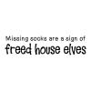 Missing socks are a sign of freed house elves wall quotes vinyl lettering wall decal home decor harry potter dobby jk rowling spew laundry