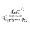 Happily Every After Elegant Script inspirational for any home Wall Quotes™ Decal