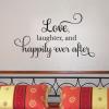 Happily Every After Elegant Script inspirational for any home Wall Quotes™ Decal