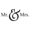 mr. & mrs. wall decal