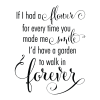 If I Had A Flower For Everytime You Made Me Smile I'd Have A Garden To Walk In Forever.