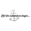 let the adventure begin anchor decal