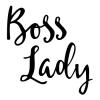 Boss Lady Handwritten Wall Quotes Decal feminism vinyl office decor female girl boss