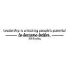 Leadership is unlocking people's potential to become better - Bill Bradley wall quotes vinyl lettering wall decal home decor office professional management leader