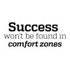 Success won't be found in comfort zones wall quotes vinyl lettering wall decal home decor office professional hr home office desk out of the box