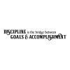 Discipline is the bridge between goals and accomplishment wall quotes vinyl lettering wall decal home decor vinyl stencil office professional home desk work hard