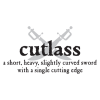 cutlass pirate definition wall decal