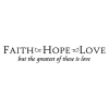 faith hope love scripture wall decal