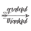 Grateful thankful arrow