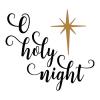 O Holy Night wall quotes vinyl lettering wall decal home decor christmas xmas holiday seasonal north star christmas song lyrics