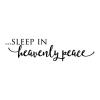 Sleep in heavenly peace wall quotes vinyl lettering wall decal home decor vinyl stencil holiday christmas seasonal silent night song lyrics