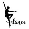 Dance silhouette wall quotes vinyl lettering wall decal home decor ballet dancer dancing girls