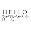 Hello gorgeous wall quotes vinyl lettering wall decal home decor style confidence mirror bathroom good morning