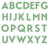 all green argyle textstyles canvas decal letters