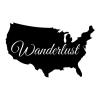 US Map / Wanderlust wall quotes vinyl wall decal art home decor travel wander vacation