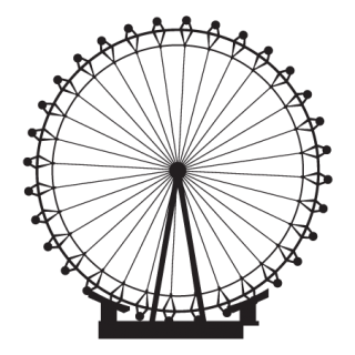 London Eye Ferris Wheel Wall Quotes™ Wall Art Decal | WallQuotes.com