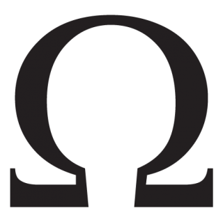 black omega symbol black omega symbol