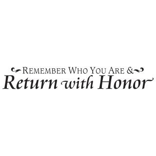 return with honor traditional wall quotes decal wallquotes com