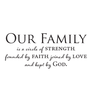 Our Family Is Kept By God Wall Quotes™ Decal | WallQuotes.com