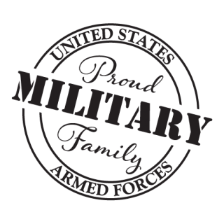 Custom Name Proud Military Family Vinyl Decal Wall Stickers Words Letters Decor