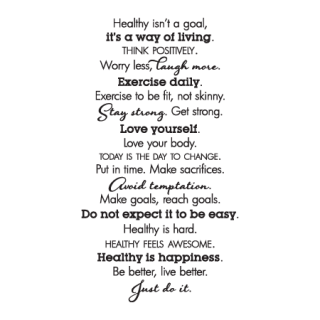 Healthy Is A Way Of Living Wall Quotes Decal Wallquotes Com Healthy Is A Way Of Living Wall Quotes Decal Wallquotes Com