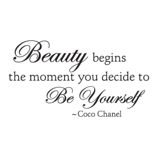 Beauty Begins Elegant Wall Quotes™ Decal