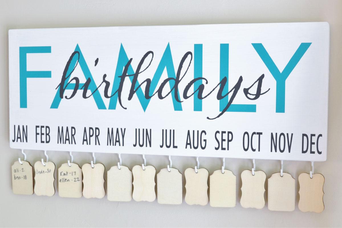 Family Birthdays Wall Quotes™ Decal WallQuotes.com Family Birthdays Wall Quotes™ Decal WallQuotes.com