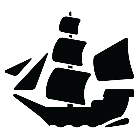 Simple Pirate Ship Wall Quotes™ Wall Art Decal | WallQuotes.com