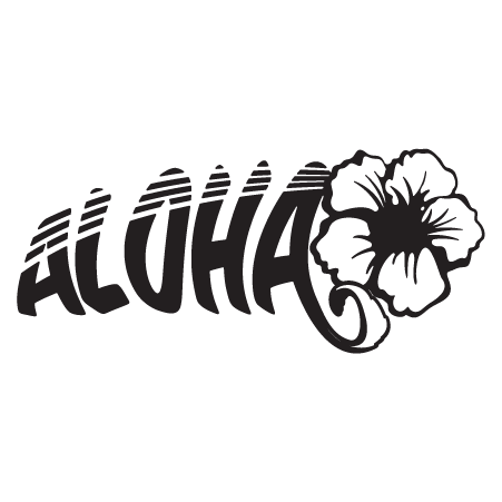 Aloha Hibiscus Wall Quotes™ Wall Art Decal | WallQuotes.com