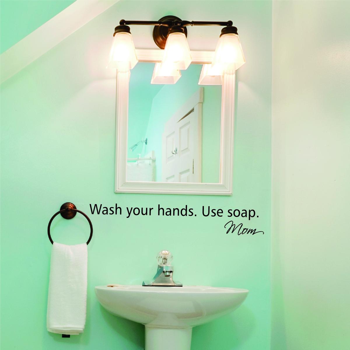 Wash Your Hands Wall Quotes Decal Wallquotes Com