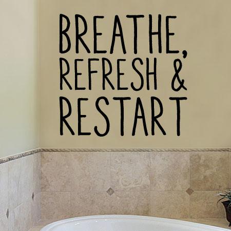 Refresh and Restart Wall Quotes™ Decal | WallQuotes.com