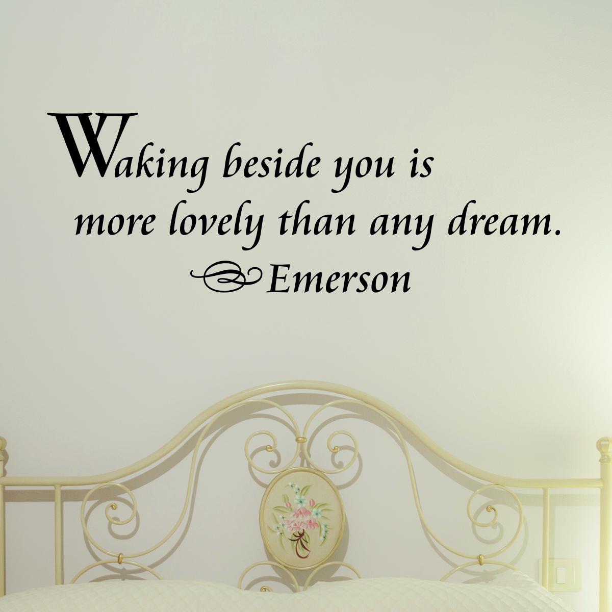 Waking Beside You Wall Quotes™ Decal | WallQuotes.com