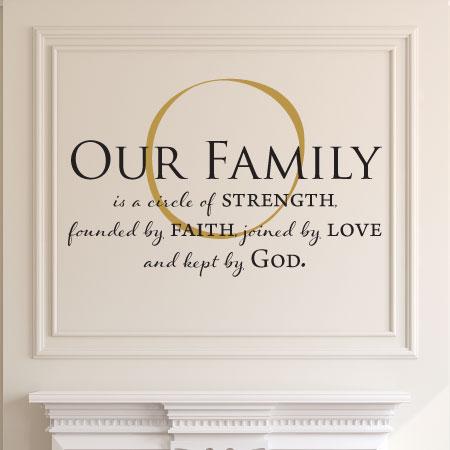 Our Family Is Kept By God Wall Quotes™ Decal | WallQuotes.com