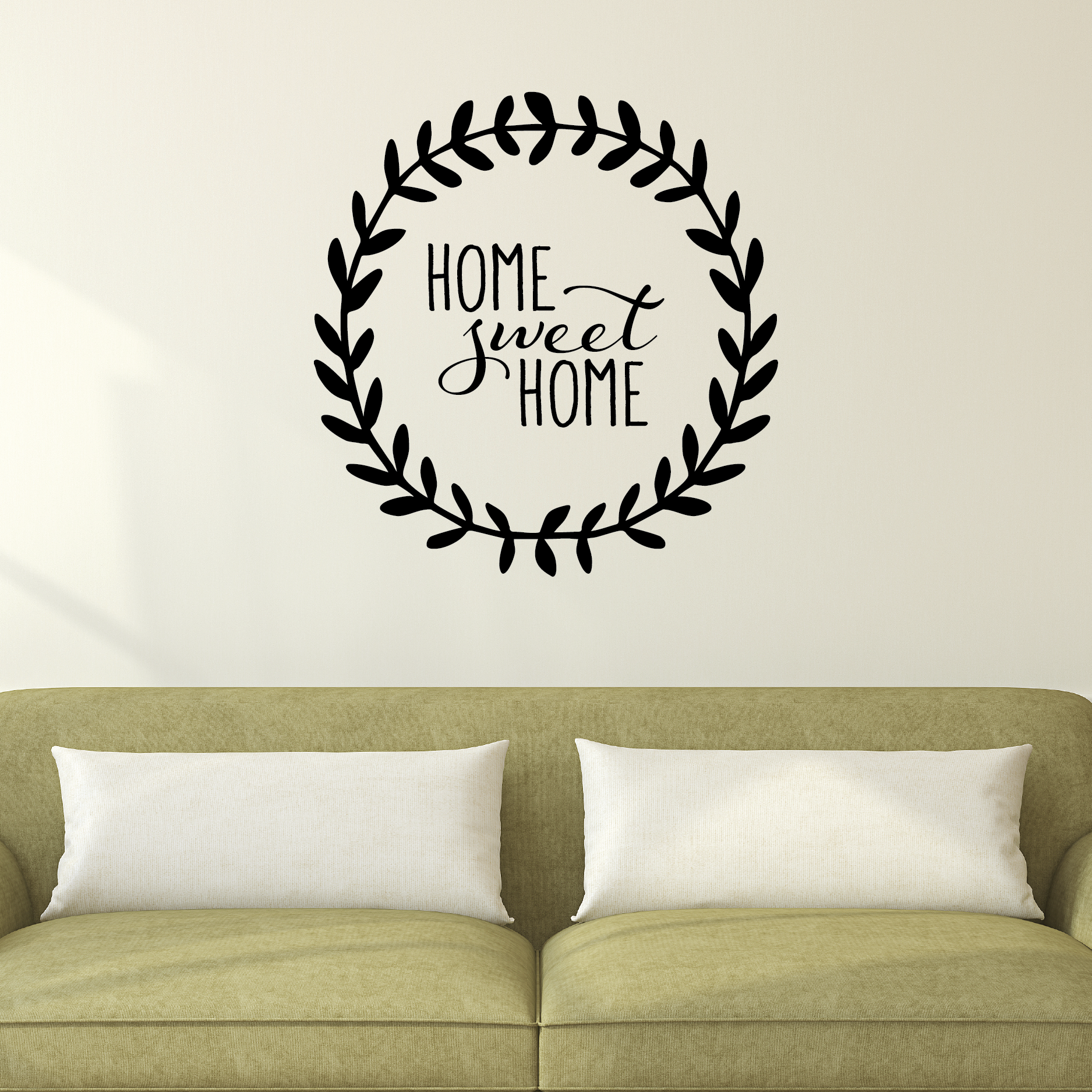 Home Sweet Home Leaves Wall Quotes Decal Wallquotes Com