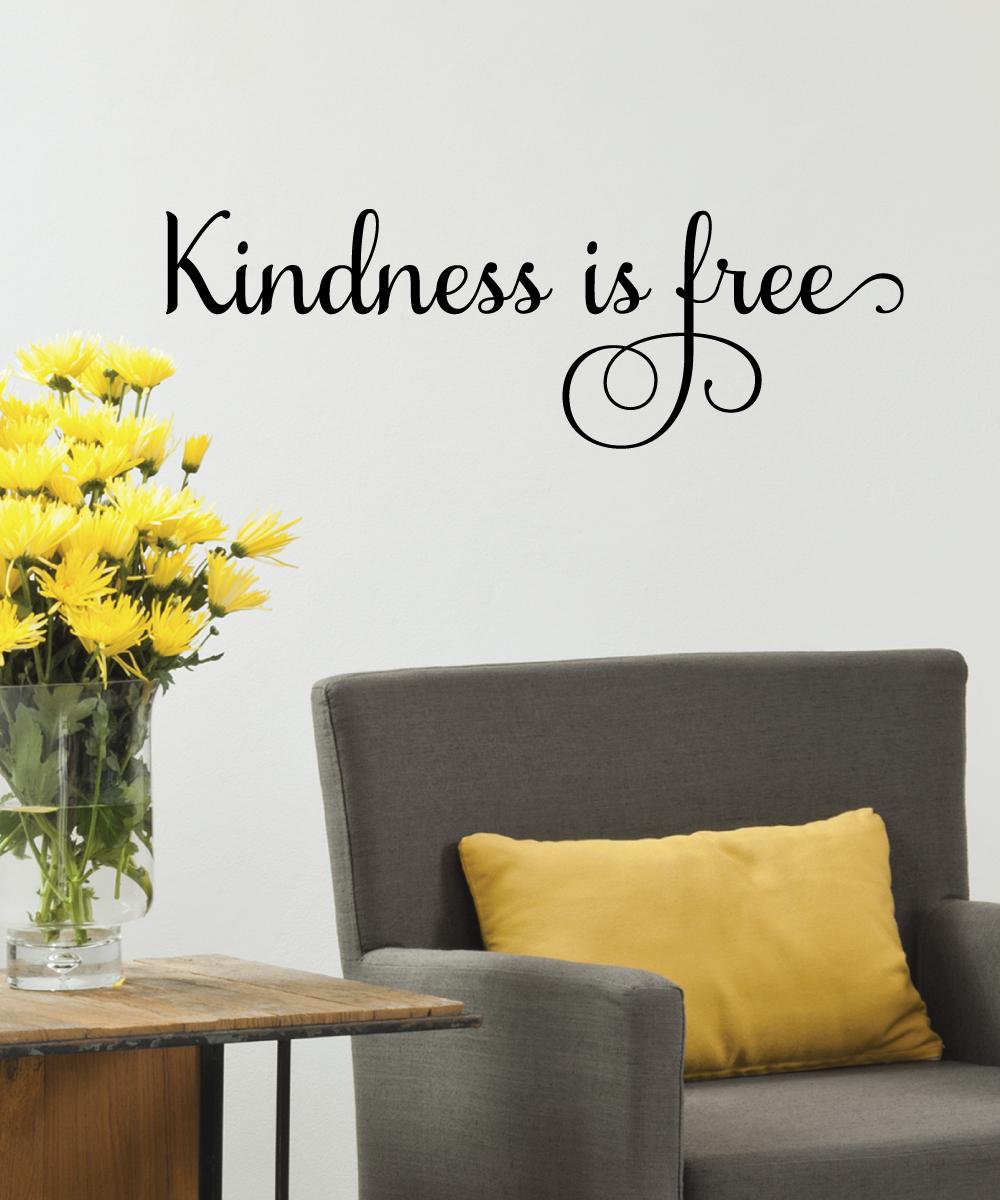 Kindness Is Free Wall Quotes™ Decal | WallQuotes.com