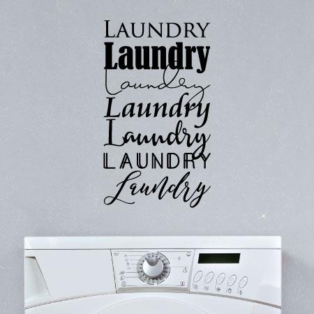 Laundry Laundry Laundry Wall Quotes™ Decal | WallQuotes.com