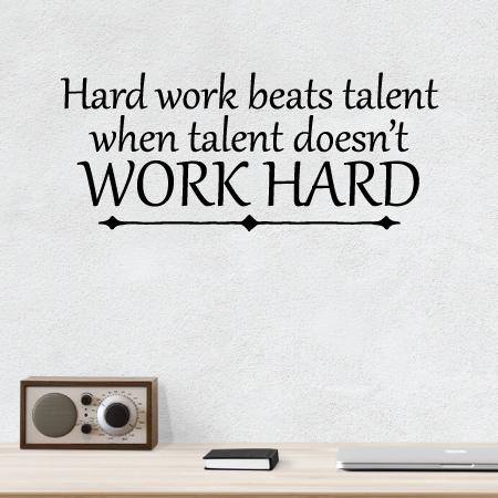 Hard Beats Talent Wall Decal WallQuotes.com