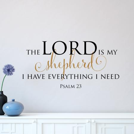 The Lord Is My Shepherd Wall Quotes™ Decal  WallQuotes.com