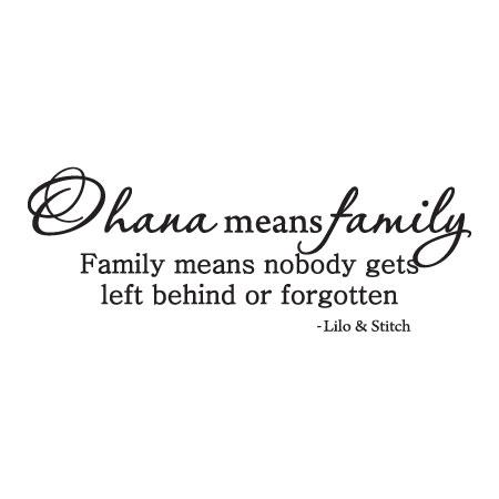 Ohana Means Family Wall Quotes™ Decal | WallQuotes.com
