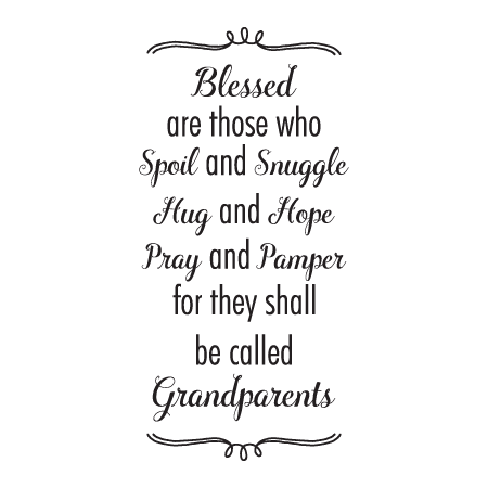 Blessed Are Grandparents Wall Quotes™ Decal | WallQuotes.com