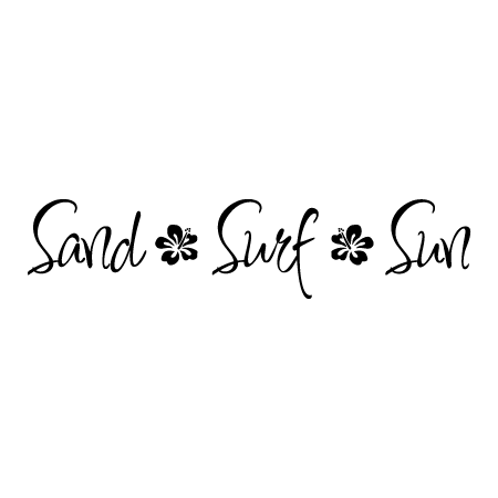 Sand Surf Sun Wall Quotes™ Decal | WallQuotes.com