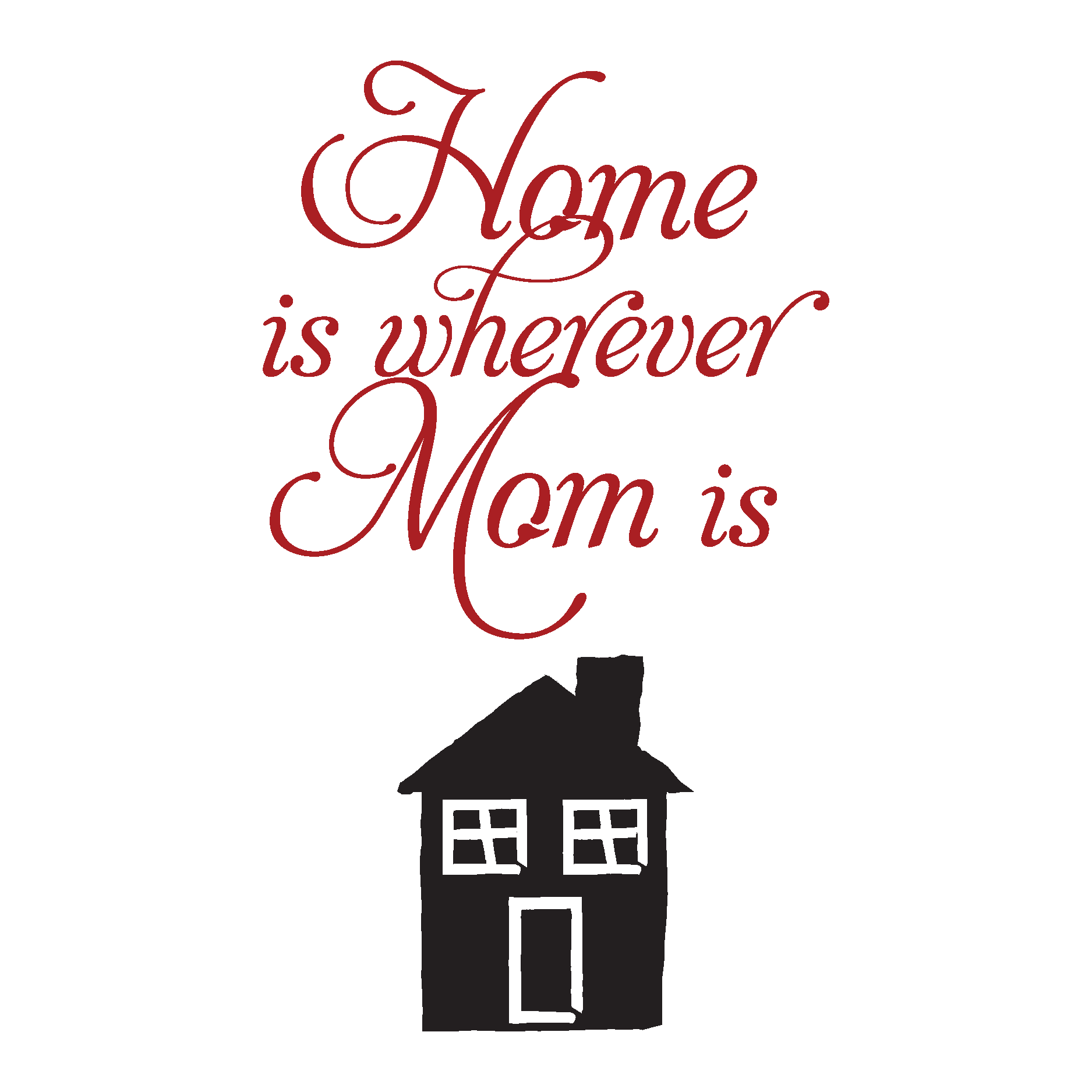 Home Is Where Mom is Wall Quotes™ Decal  WallQuotes.com