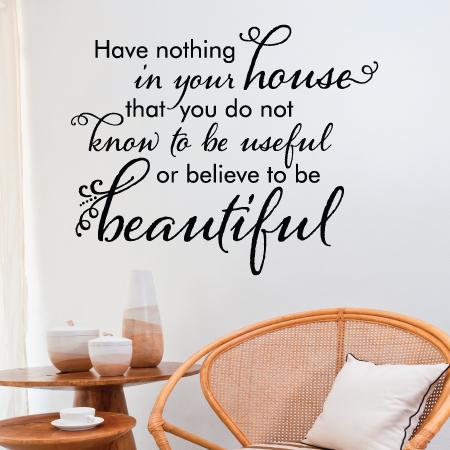 House Beautiful Wall Quotes™ Decal | WallQuotes.com