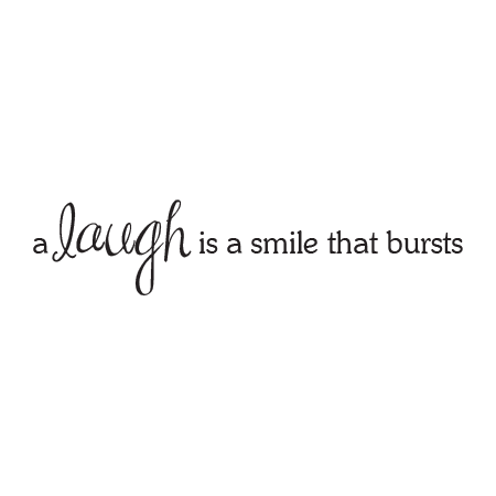 Laugh Is A Smile Wall Quotes Decal Wallquotes Com