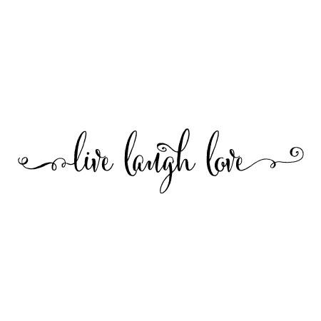 laugh quotes script decal wallquotes vinyl lettering