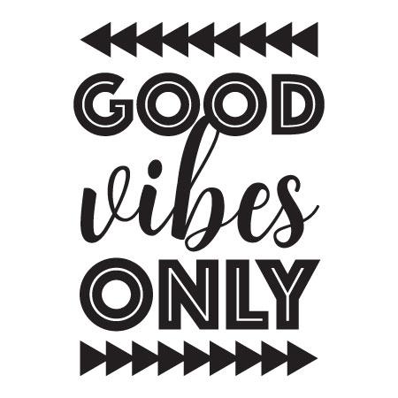 Good Vibes Only Wall Art Decal Sticker Quote Q120